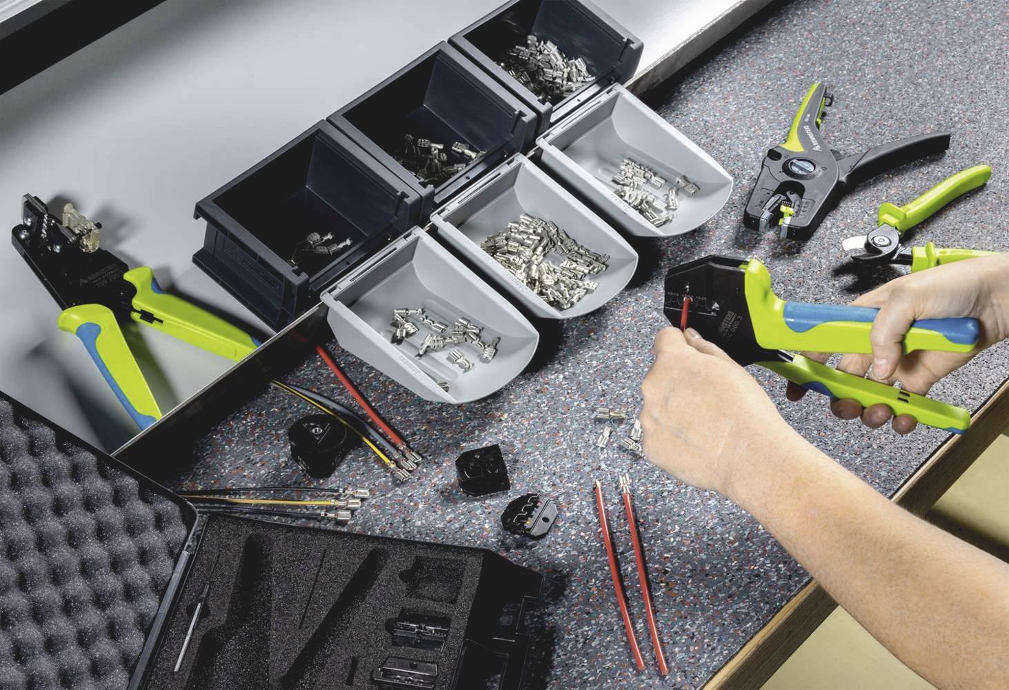 Rennsteig Werkzeuge PEW12.50 624 050 3 1 Crimpzange Unisolierte Flachsteckverbinder 0.5 bis 6mm²