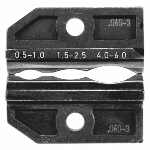 Rennsteig Werkzeuge 624 060-3 3 0 Crimpeinsatz Unisolierte Kabelschuhe, Unisolierte Verbinder 0.5 bis 6mm² Passend für Marke