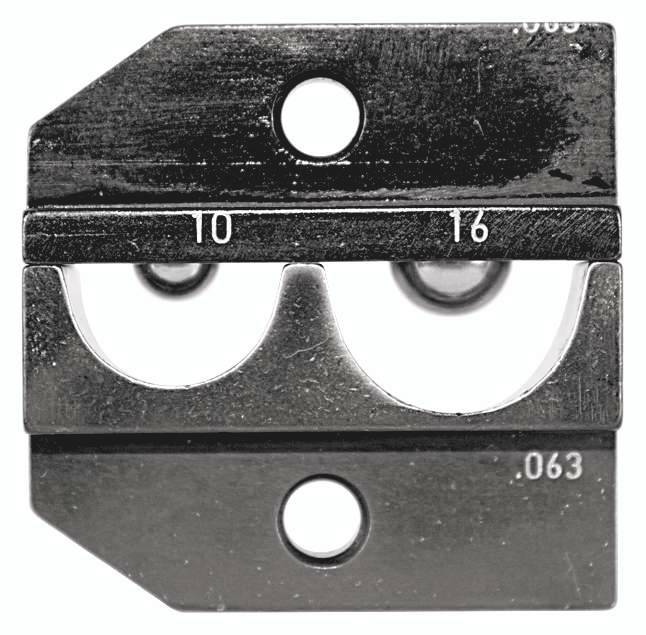Rennsteig Werkzeuge 624 063 3 0 Crimpeinsatz Unisolierte Kabelschuhe, Unisolierte Verbinder 10 bis 16mm² Passend für Marke