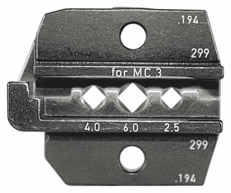 Rennsteig Werkzeuge 624 194 3 0 Crimpeinsatz Solar-Steckverbinder geeignet für MC3 2.5 bis 6mm² Passend für Marke (Zangen)