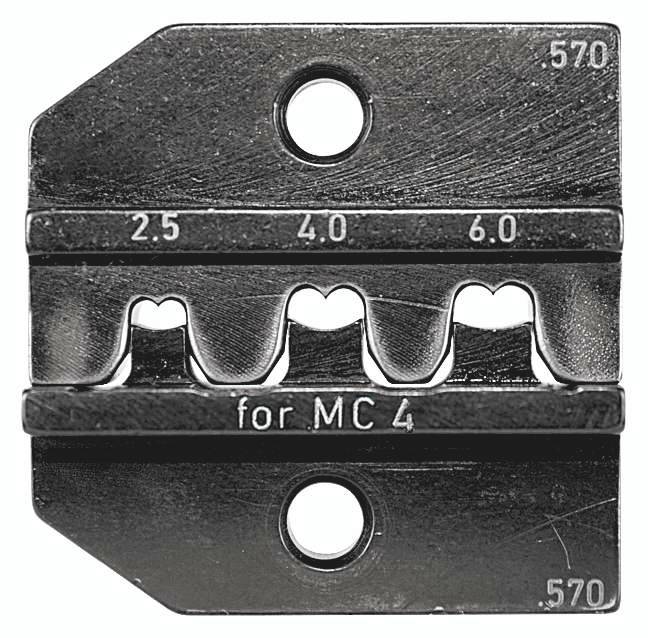 624 570 3 0 Rennsteig Werkzeuge GmbH Crimpeinsatz-Solar für Multi-Contact MC4 Steckverbinder Querschnitt 2,5mm² - 6mm²