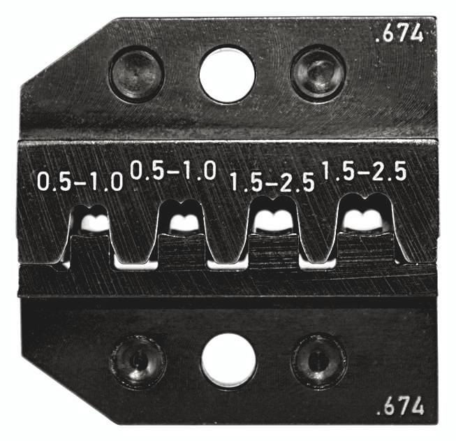 624 674 3 0 Rennsteig Werkzeuge GmbH Crimpeinsatz für Junior P. Timer- Verbinder gestanzte-Kontakt Querschnitt 0,5mm² -