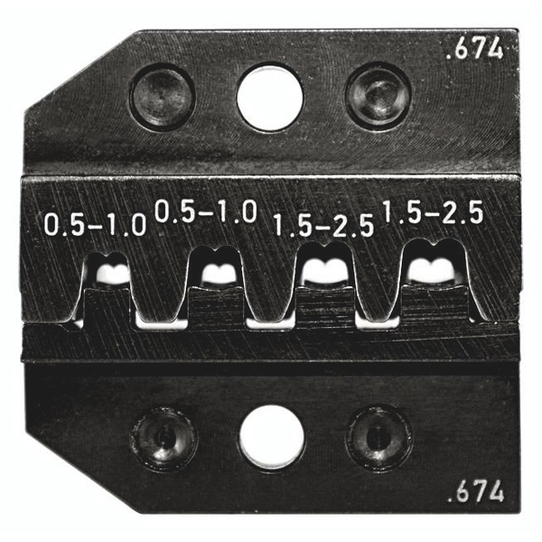 Rennsteig Werkzeuge 624 674 3 0 Crimpeinsatz Modularstecker 0.5 bis 2.5mm² Passend für Marke (Zangen) Rennsteig Werkzeuge PEW 12