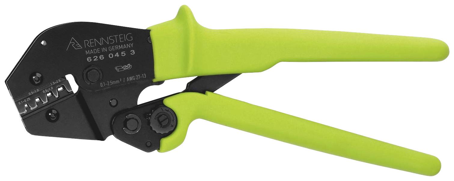 Rennsteig Werkzeuge PEW16.45 626 045 3 Crimpzange Unisolierte Flachsteckverbinder 0.1 bis 2.5mm²