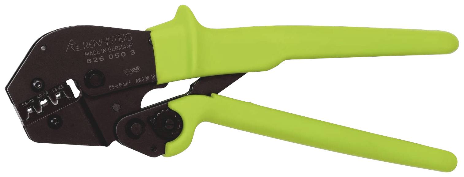 Rennsteig Werkzeuge PEW16.50 626 050 3 Crimpzange Unisolierte Flachsteckverbinder 0.5 bis 6mm²