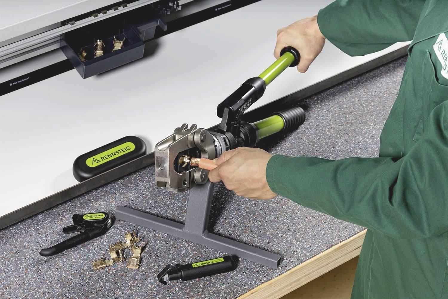 Rennsteig Werkzeuge 632 801 5 Crimpzange CU- und Al-Leiter 10 bis 400 mm²