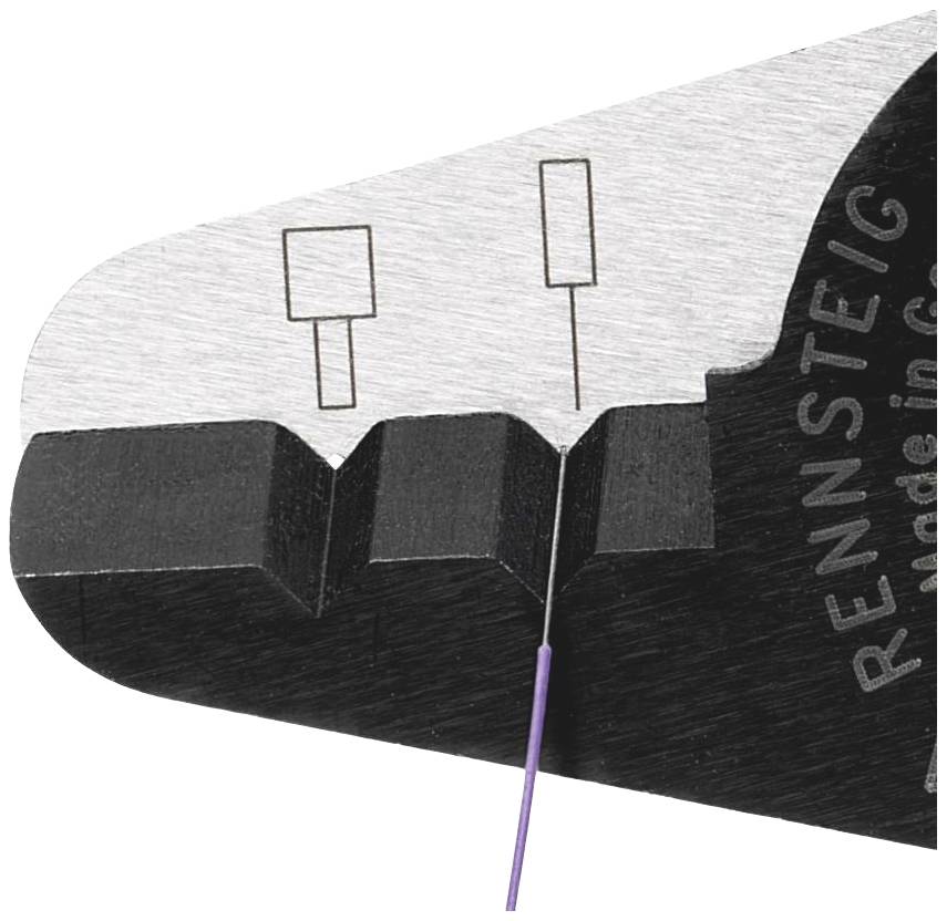 Rennsteig Werkzeuge Microstripper LWL 125 8007 5000 3 Abisolierzange 0.125 bis 0.23mm