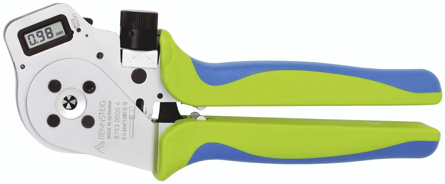 Rennsteig Werkzeuge DigiCrimp 8.72-3 8723 0101 61 Crimpzange Gedrehte Stift- und Buchsenkontakte 0.08 bis 2.5mm² Inkl