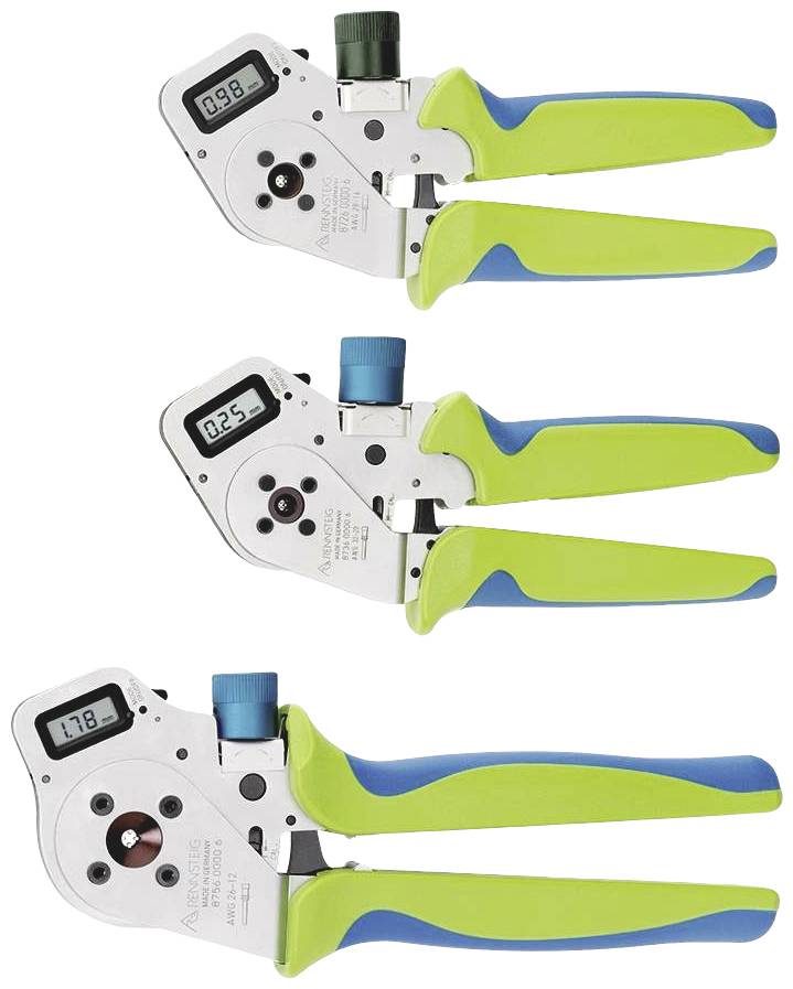 Rennsteig Werkzeuge DigiCrimp MIL 8.72-6 8726 0000 61 Crimpzange Gedrehte Stift- und Buchsenkontakte 0.08 bis 2.5mm² Inkl