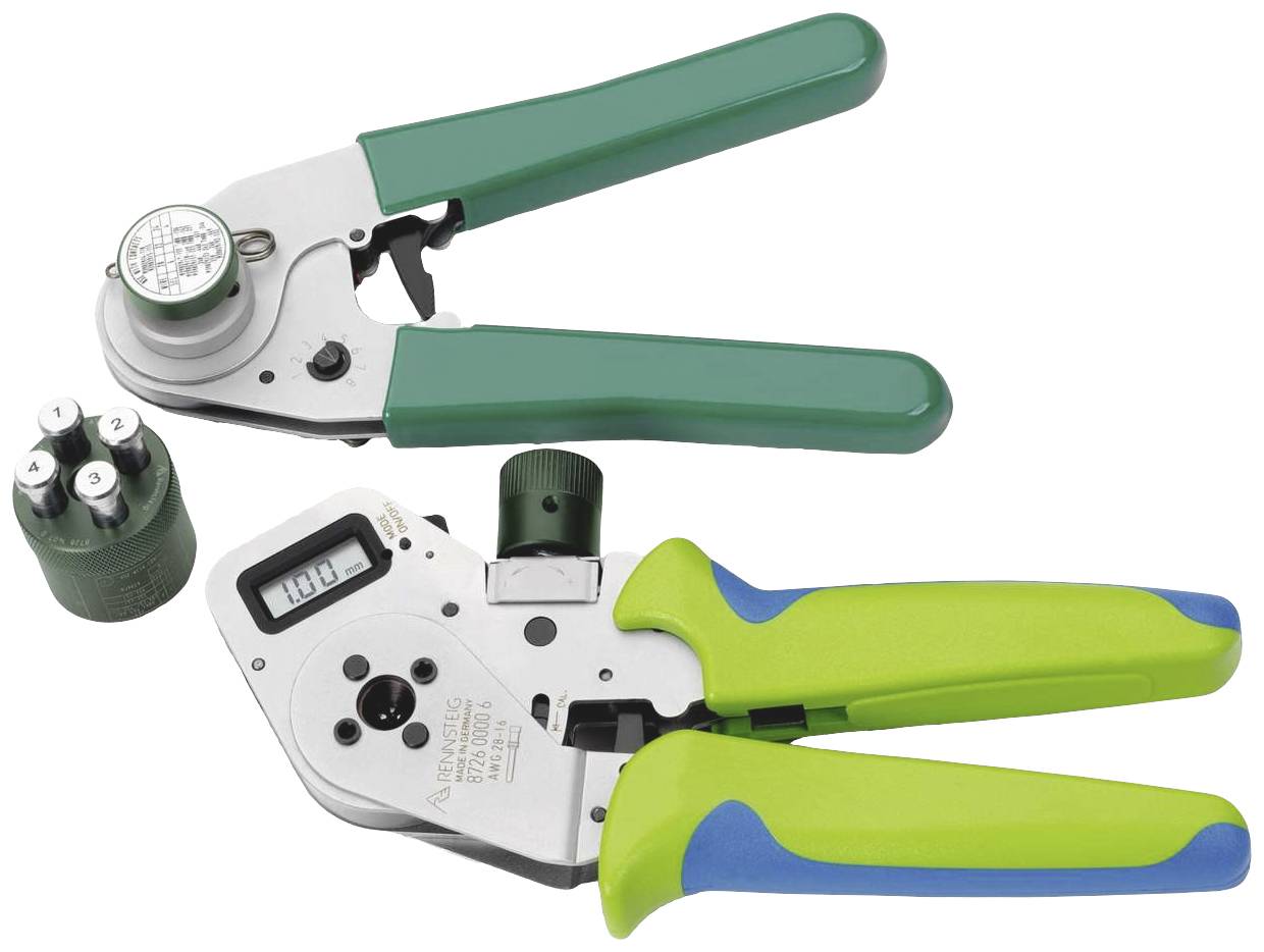 Rennsteig Werkzeuge DigiCrimp MIL 8.72-6 8726 0000 61 Crimpzange Gedrehte Stift- und Buchsenkontakte 0.08 bis 2.5mm² Inkl