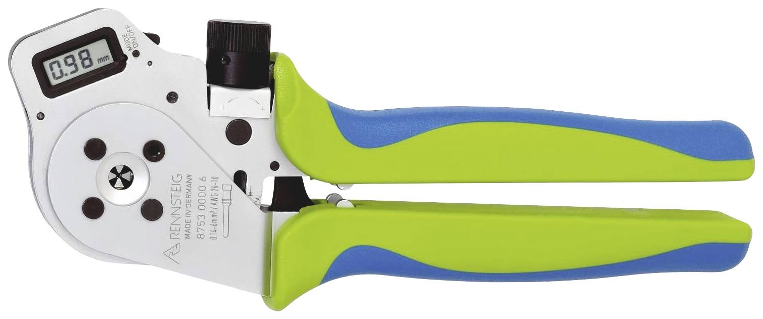 Rennsteig Werkzeuge DigiCrimp 8.73-3 8733 0101 61 Crimpzange Gedrehte Stift- und Buchsenkontakte 0.03 bis 0.5mm² Inkl