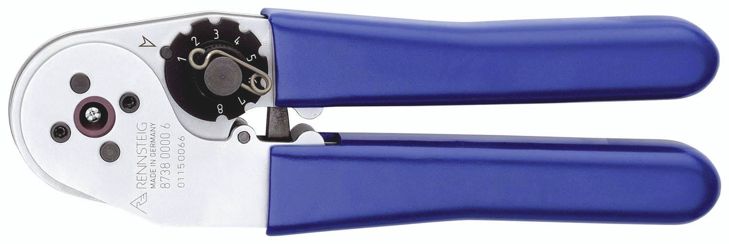 Rennsteig Werkzeuge Selector Crimp 8.73-8 8738 0000 6 Crimpzange Gedrehte Stift- und Buchsenkontakte 0.03 bis 0.56mm²