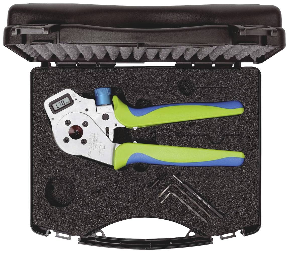 Rennsteig Werkzeuge DigiCrimp MIL 8.75-6 8756 0000 61 Crimpzange Gedrehte Stift- und Buchsenkontakte 0.14 bis 6mm² Inkl