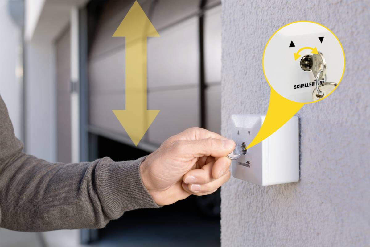 Schellenberg 25101 Torantrieb Schlüsselschalter Aufputz