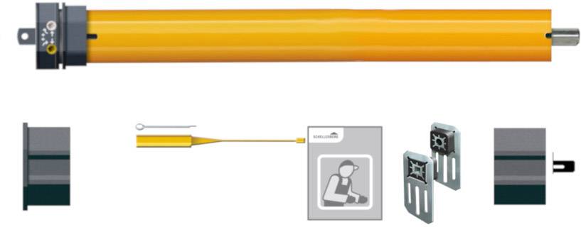 Schellenberg 10Mi, Standard 10508 Rohrmotor 40mm 25kg 121W 10 Nm