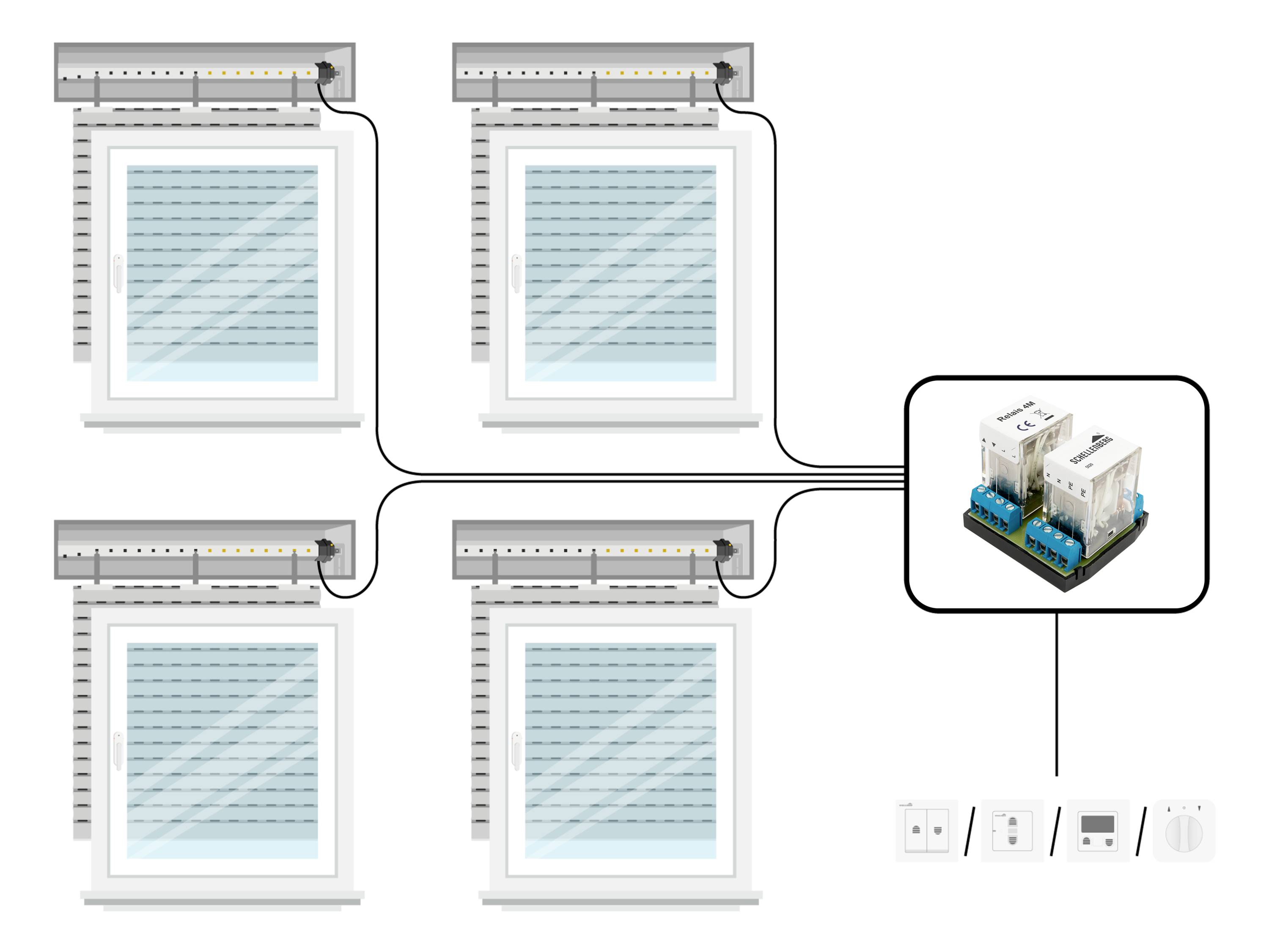 Schellenberg 24200 Relais Passend für (Rollladensysteme) Schellenberg Standard und Plus