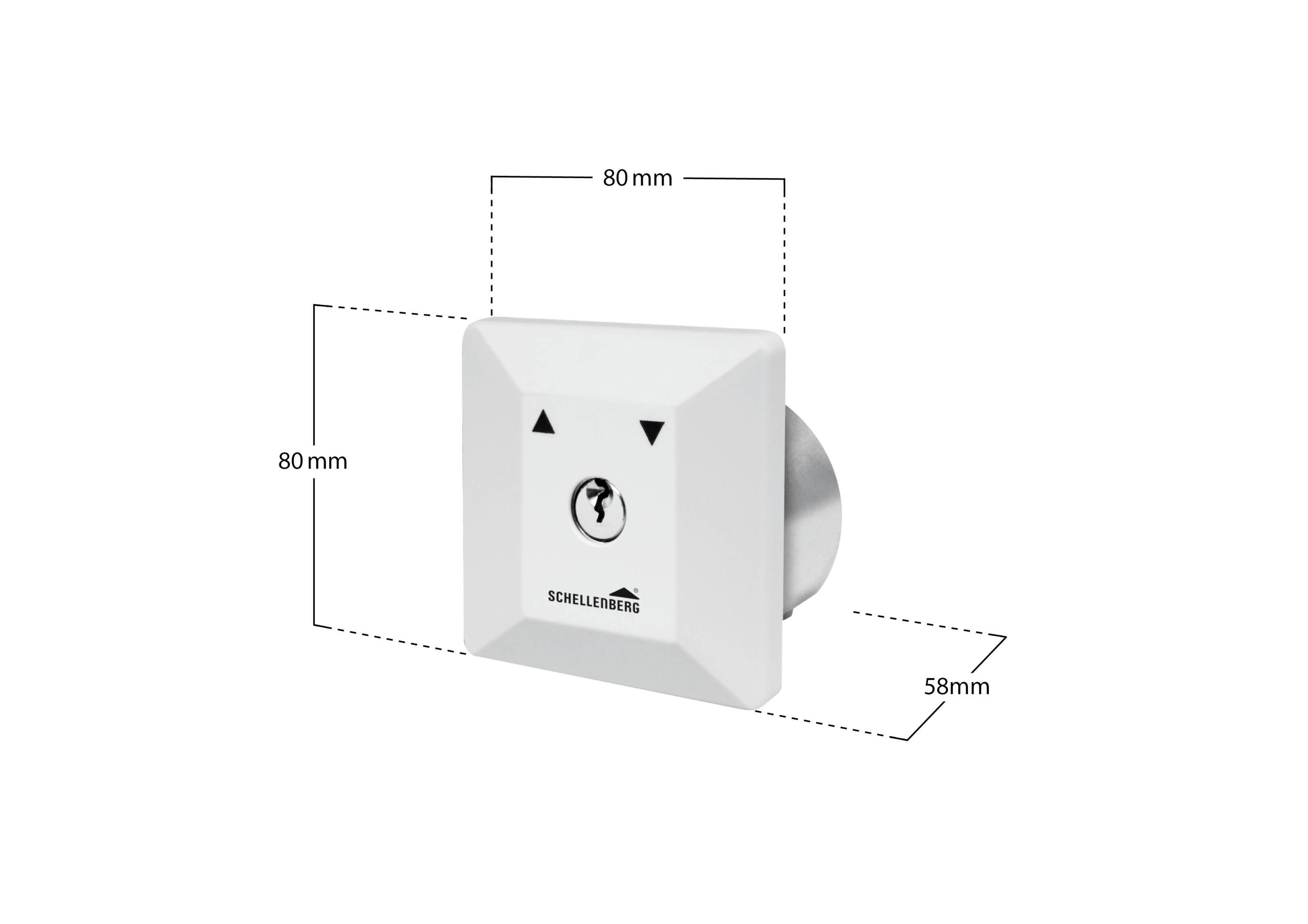 Schellenberg 25102 Torantrieb Schlüsselschalter Unterputz
