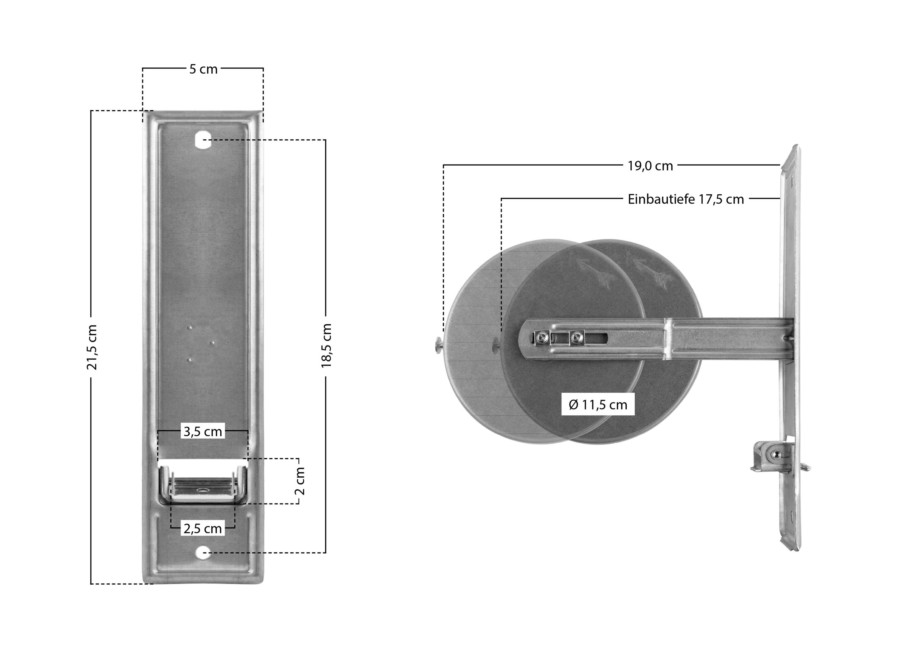 Schellenberg 50300 Gurtwickler Unterputz Passend für (Rollladensysteme) Schellenberg Maxi