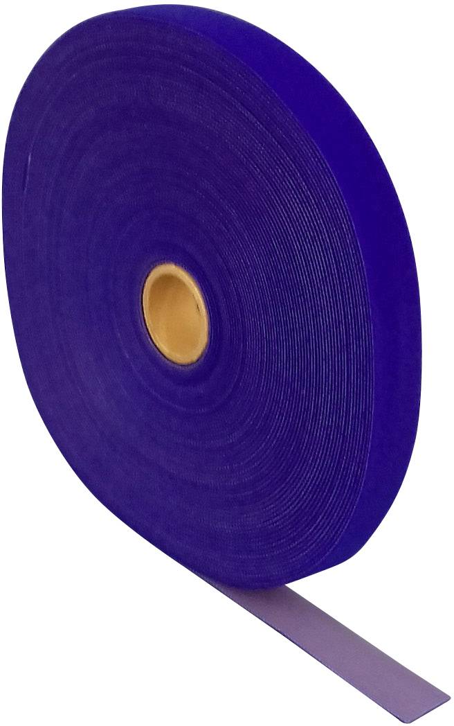 FASTECH® T0601504261125 Klettband zum Bündeln Haft- und Flauschteil (L x B) 25000 mm x 15 mm Blau 25 m