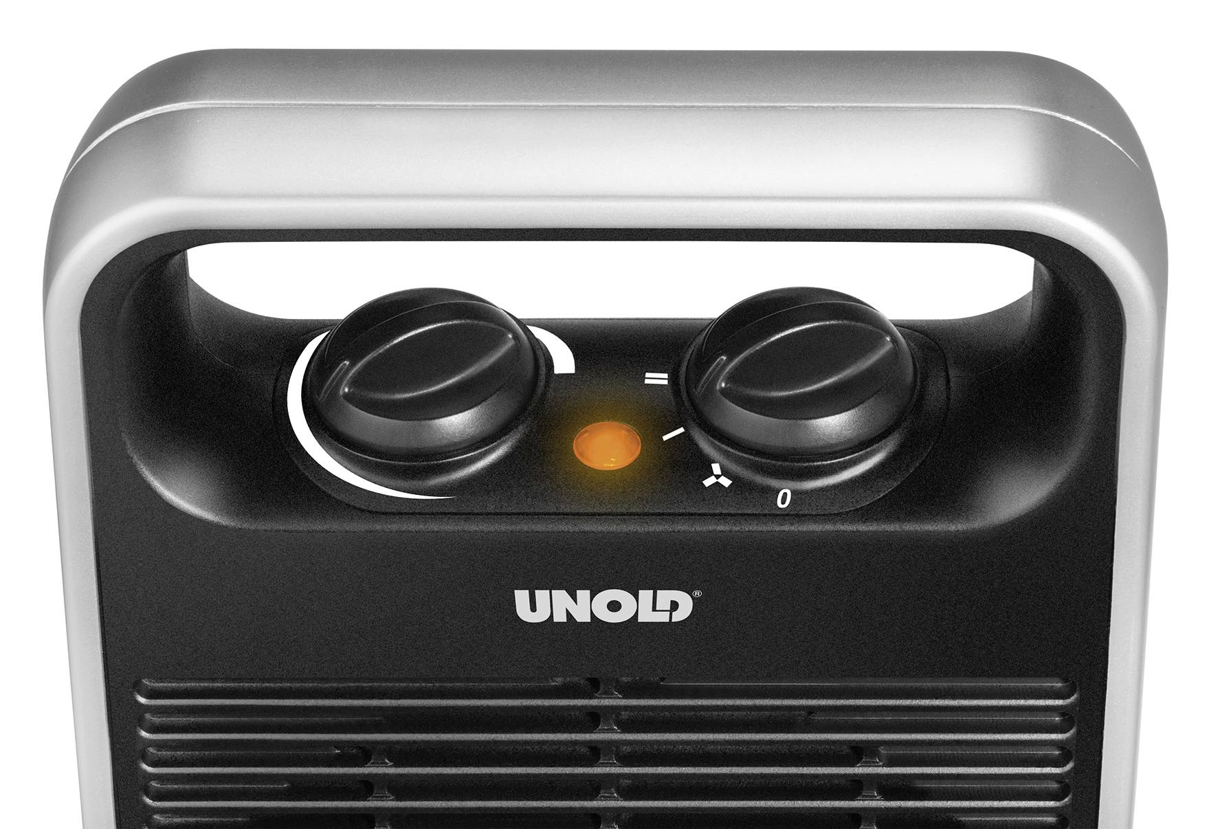 Unold 86106 Heizlüfter Handle Schwarz, Silber