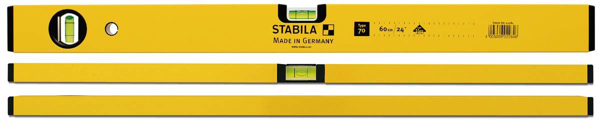 Stabila Type 70 2284 Leichtmetall-Wasserwaage 60cm 0.5 mm/m