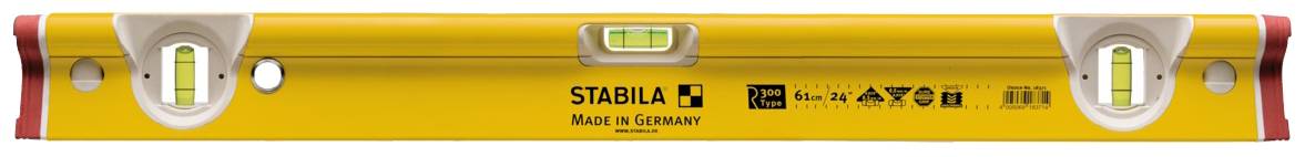 Stabila Type R 300 18371 Leichtmetall-Wasserwaage 61cm 0.5 mm/m