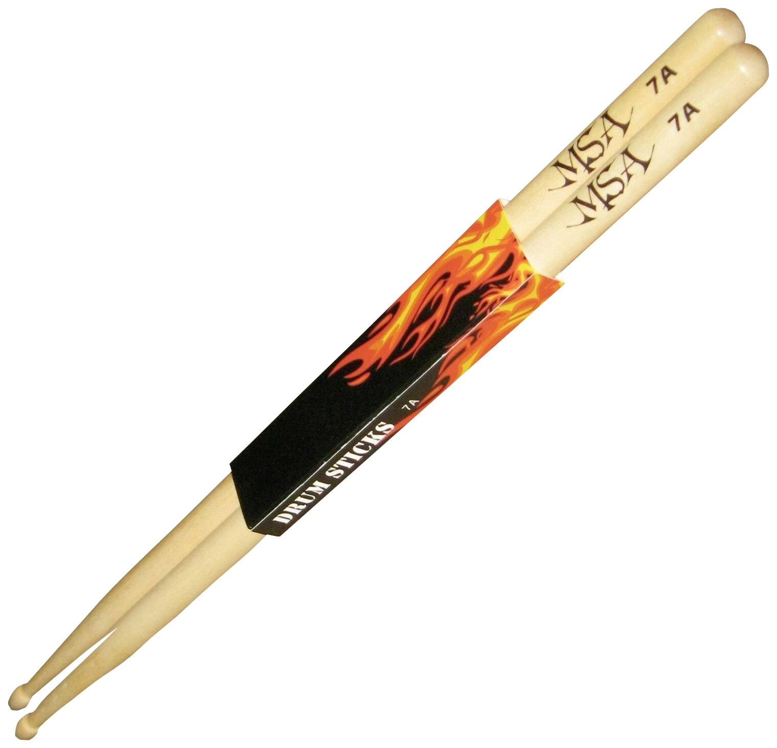MSA Musikinstrumente Baguettes 7A Drum-Sticks Natur