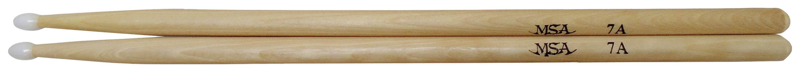 MSA Musikinstrumente Baguettes 7A N Drum-Sticks Natur