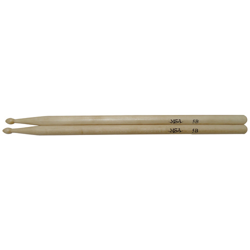 MSA Musikinstrumente Baguettes 5B Drum-Sticks Natur