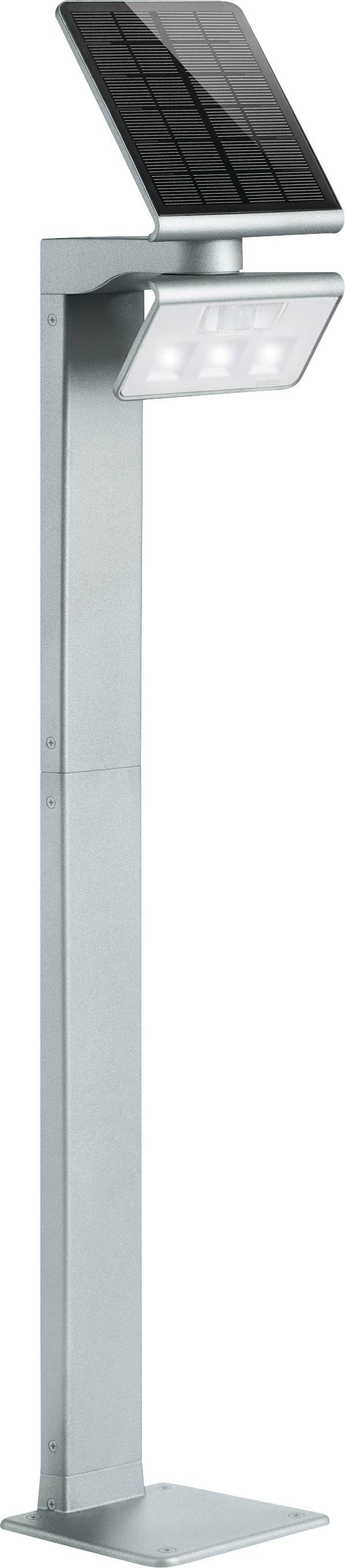 Steinel 671211 Xsolar GL-S Solar-Außenstandleuchte mit Bewegungsmelder LED LED fest eingebaut 1.2W Silber