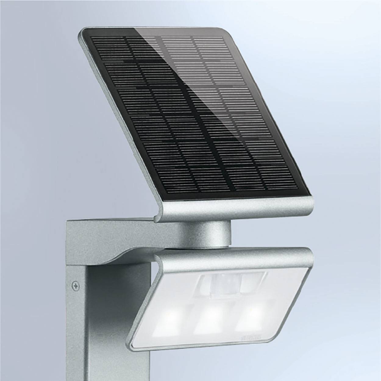 Steinel 671211 Xsolar GL-S Solar-Außenstandleuchte mit Bewegungsmelder LED LED fest eingebaut 1.2W Silber
