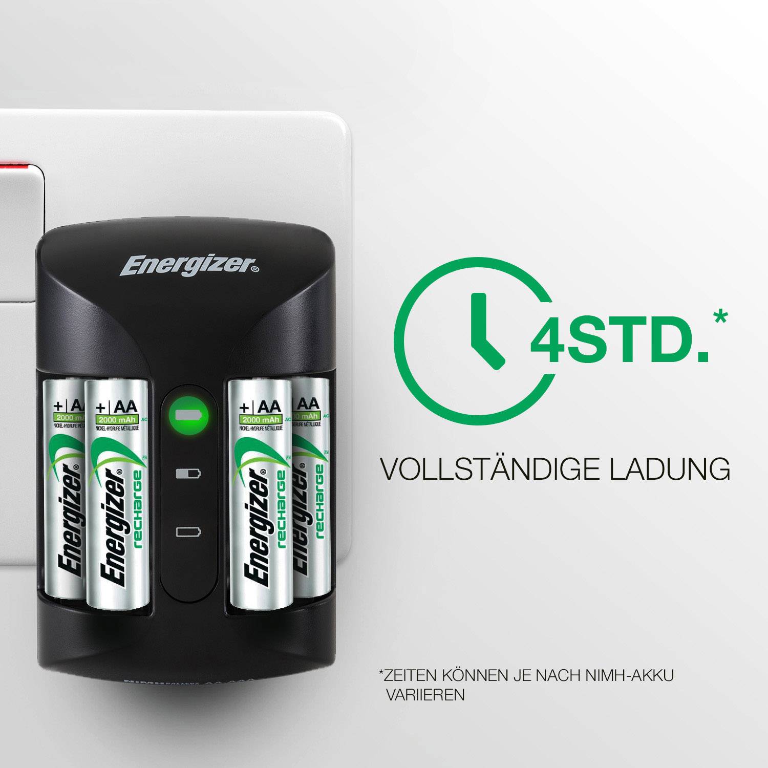 Energizer Pro Charger CHPRO Rundzellen-Ladegerät NiMH Micro (AAA), Mignon (AA)