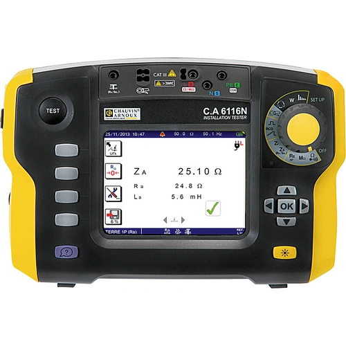 Chauvin Arnoux C.A 6116N + Software Dataview Installationstester-Set VDE-Norm 0100, 0105, 0413 Chauvin Arnoux C.A 6116N + Software Dataview Installationstester-Set VDE-Norm 0100, 0105, 0413