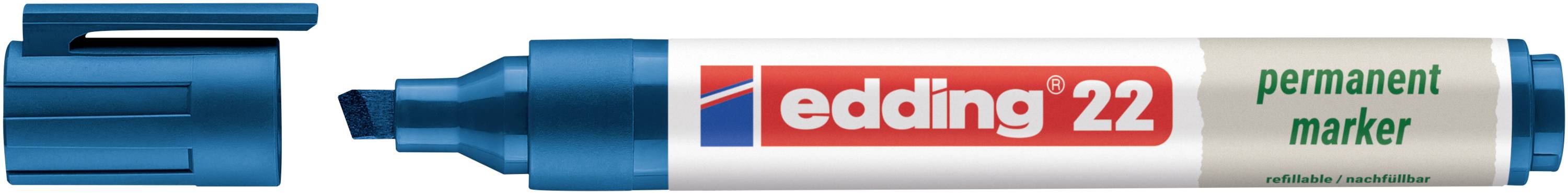 Edding edding 22 permanent marker EcoLine 4-22003 Permanentmarker Blau wasserfest: Ja