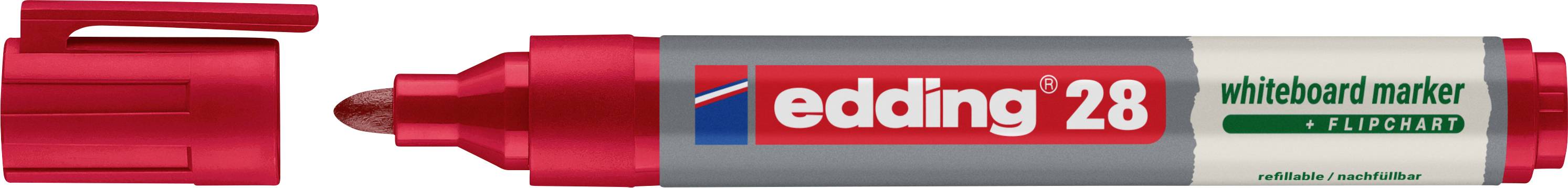 Roter Whiteboard-Marker mit der Bezeichnung 