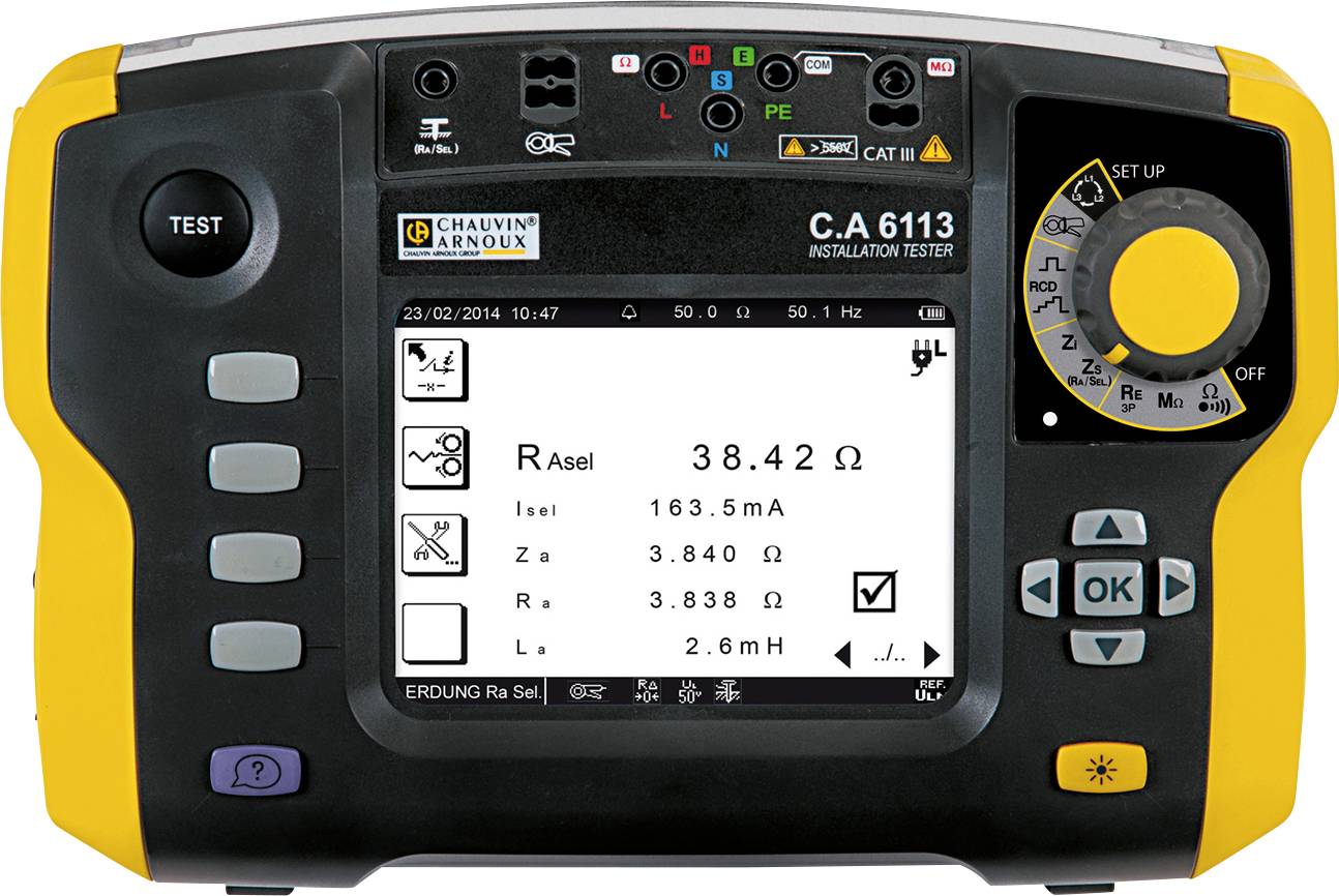Chauvin Arnoux C.A 6113 Installationstester VDE-Norm 0100, 0105, 0413