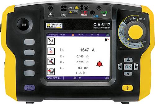 Chauvin Arnoux C.A 6117 + Software Dataview Installationstester-Set VDE-Norm 0100, 0105, 0413