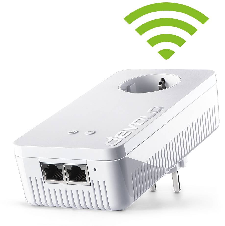 Devolo dLAN® 1200+ WiFi ac Powerline WLAN Einzel Adapter 1.2 GBit/s