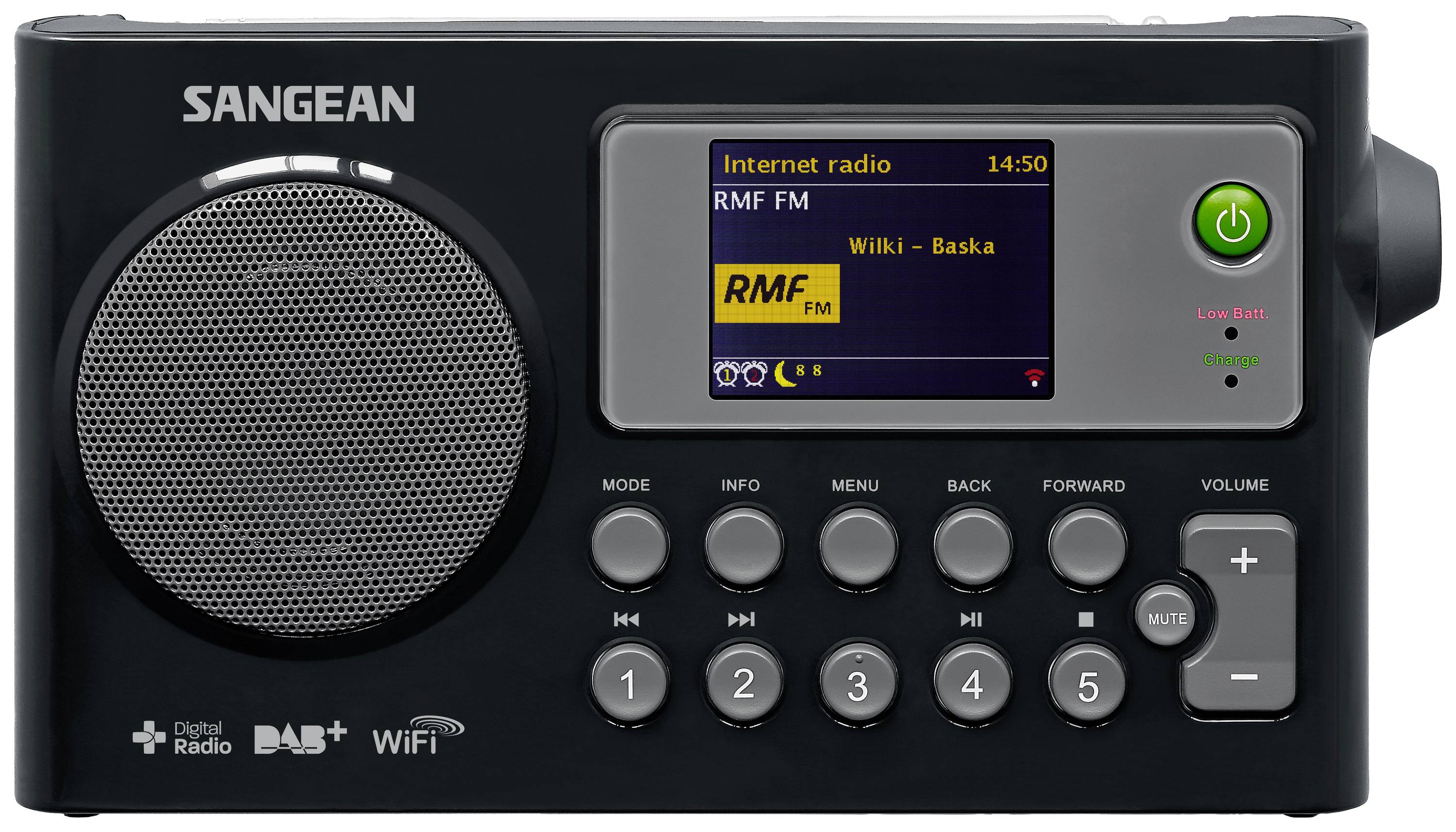 Sangean WFR-27 C Internet Kofferradio DAB+, UKW, Internet Internetradio Akku-Ladefunktion Schwarz
