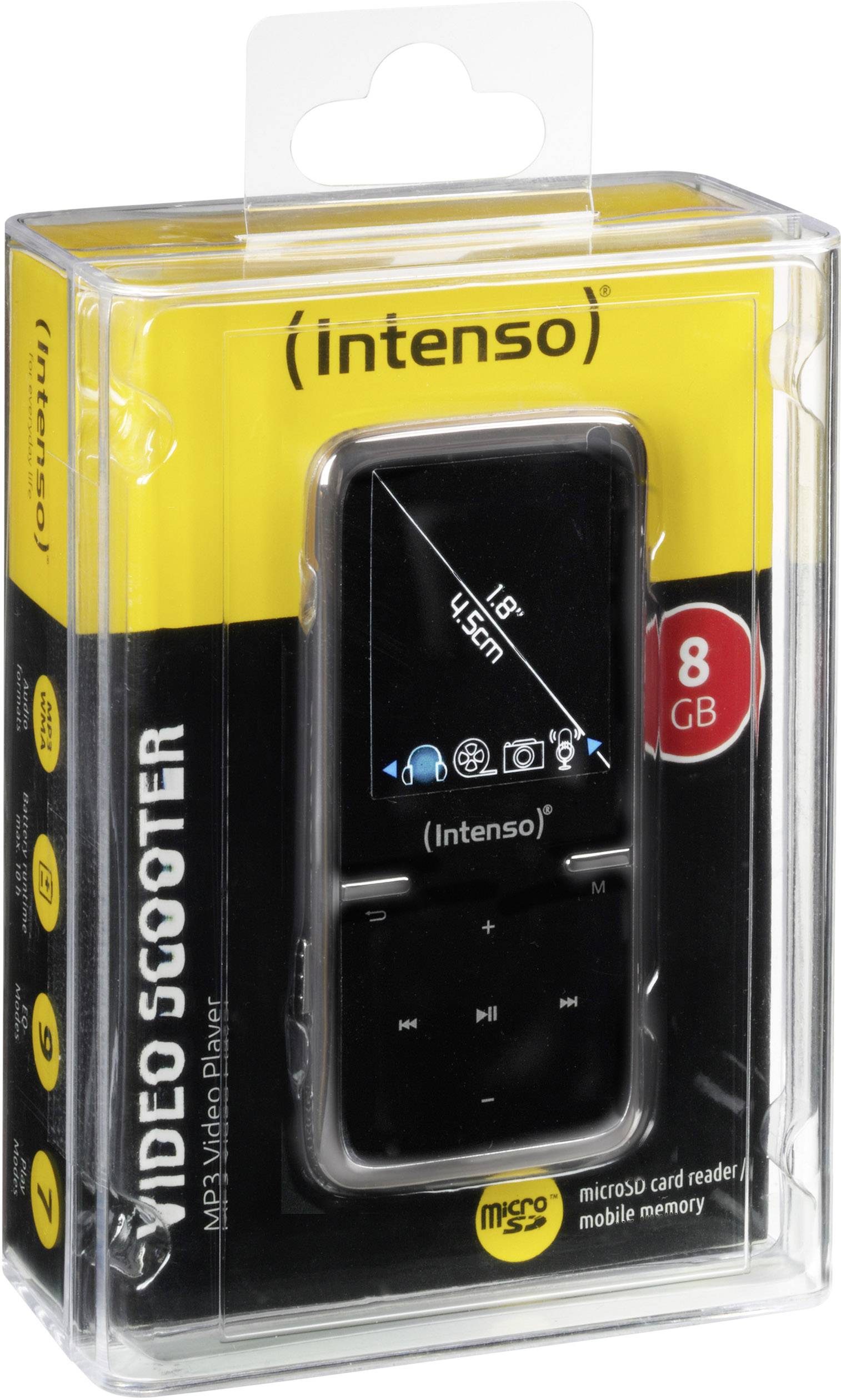 Intenso Video Scooter MP3-Player, MP4-Player 8 GB Schwarz