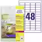 Avery-Zweckform L4778REV-20 Folien-Etiketten 45.7 x 21.2mm Polyester-Folie Weiß 960 St. Wiederablösbar Farblaserdrucker Avery-Zweckform L4778REV-20 Folien-Etiketten 45.7 x 21.2mm Polyester-Folie Weiß 960 St. Wiederablösbar Farblaserdrucker