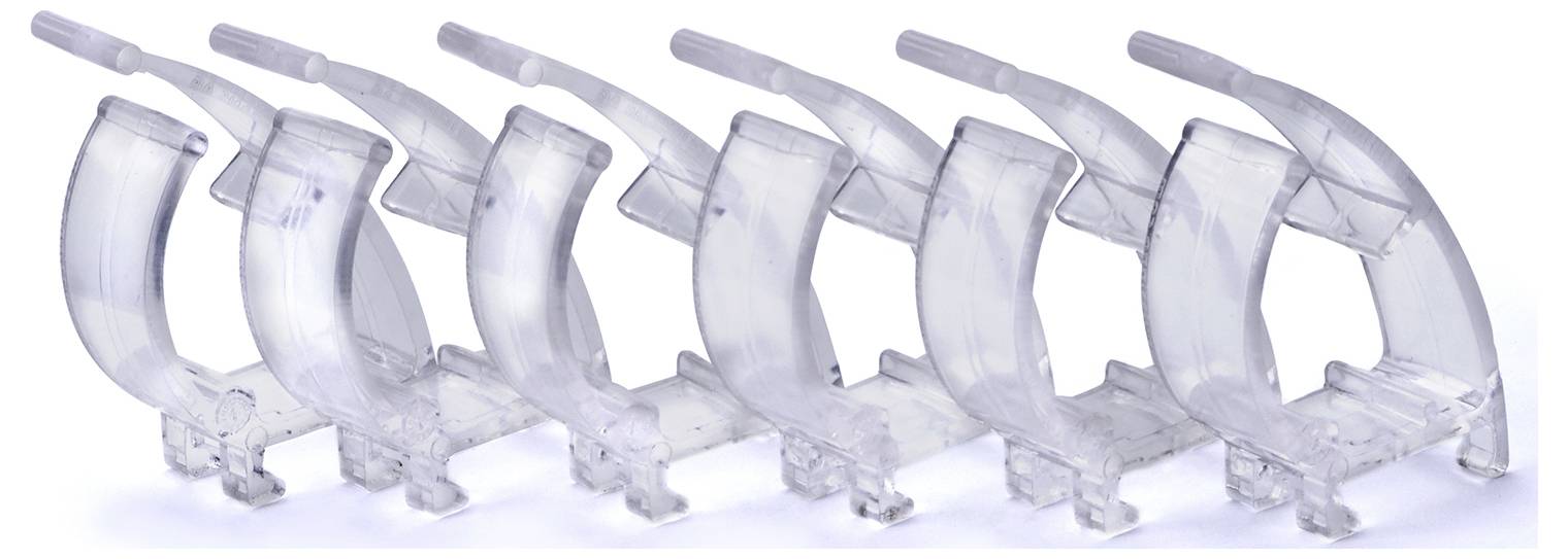 Swissinno 1 238 001K Spike-Clips Befestigungsclips Passend für Marke (Tiervertreiber) Swissinno Taubenabwehr-Spikes 6St.