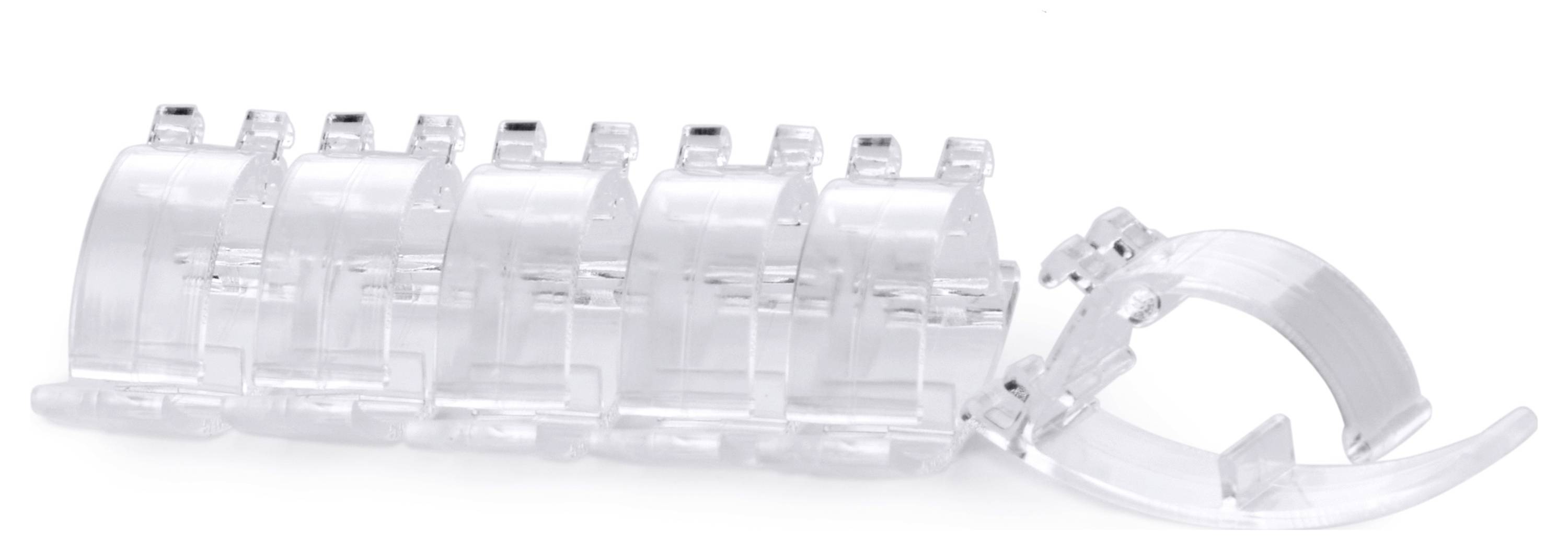 Swissinno 1 238 001K Spike-Clips Befestigungsclips Passend für Marke (Tiervertreiber) Swissinno Taubenabwehr-Spikes 6St.