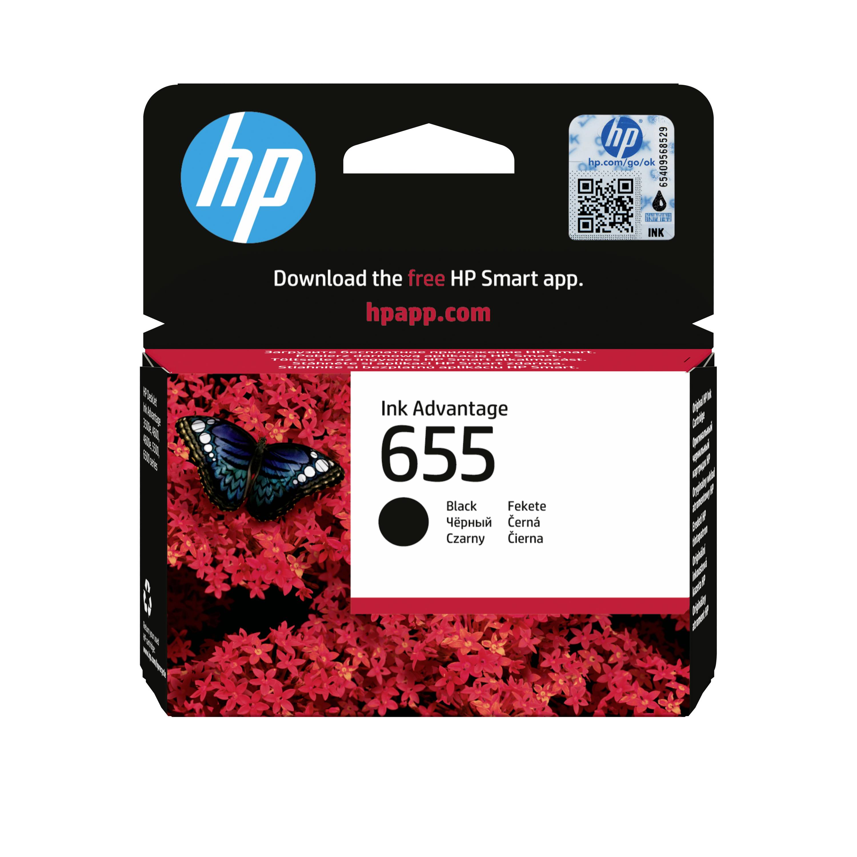 HP Druckerpatrone 655 Original Schwarz CZ109AE