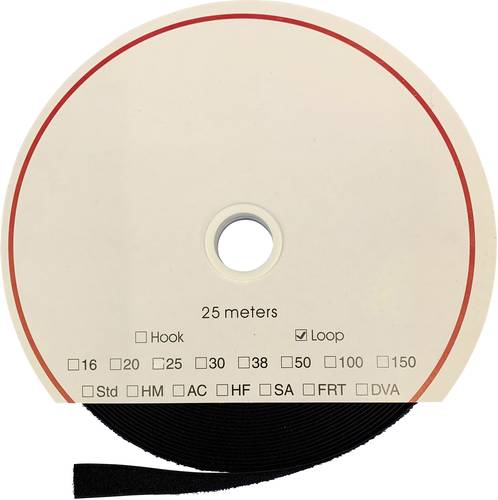 ® T0205099990125 Klettband zum Aufnähen Flauschteil (L x B) 25000mm x 50mm Schwarz 25m