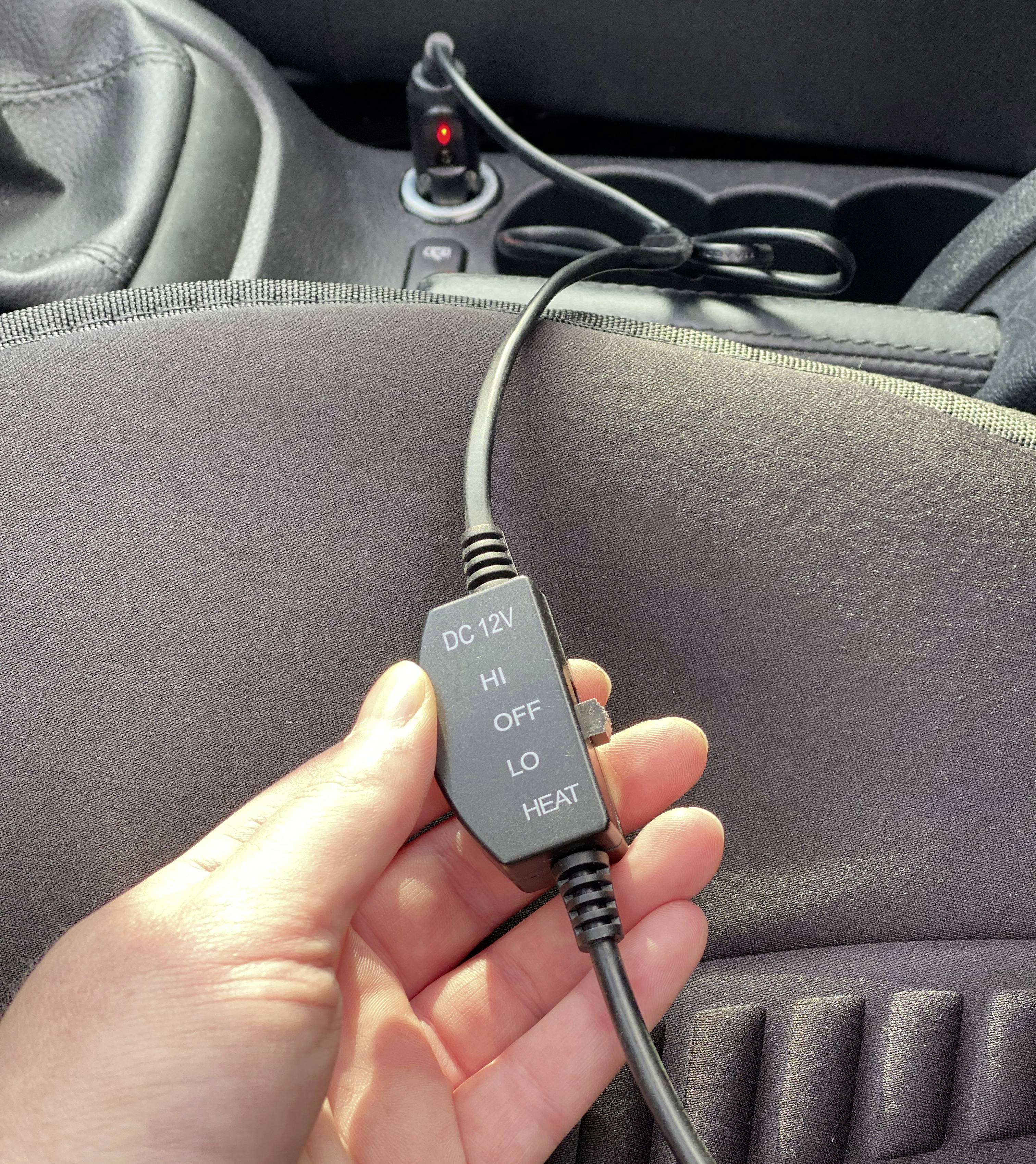 HP Autozubehör Beheizbare Sitzauflage 12V 2 Heizstufen 19175 Schwarz