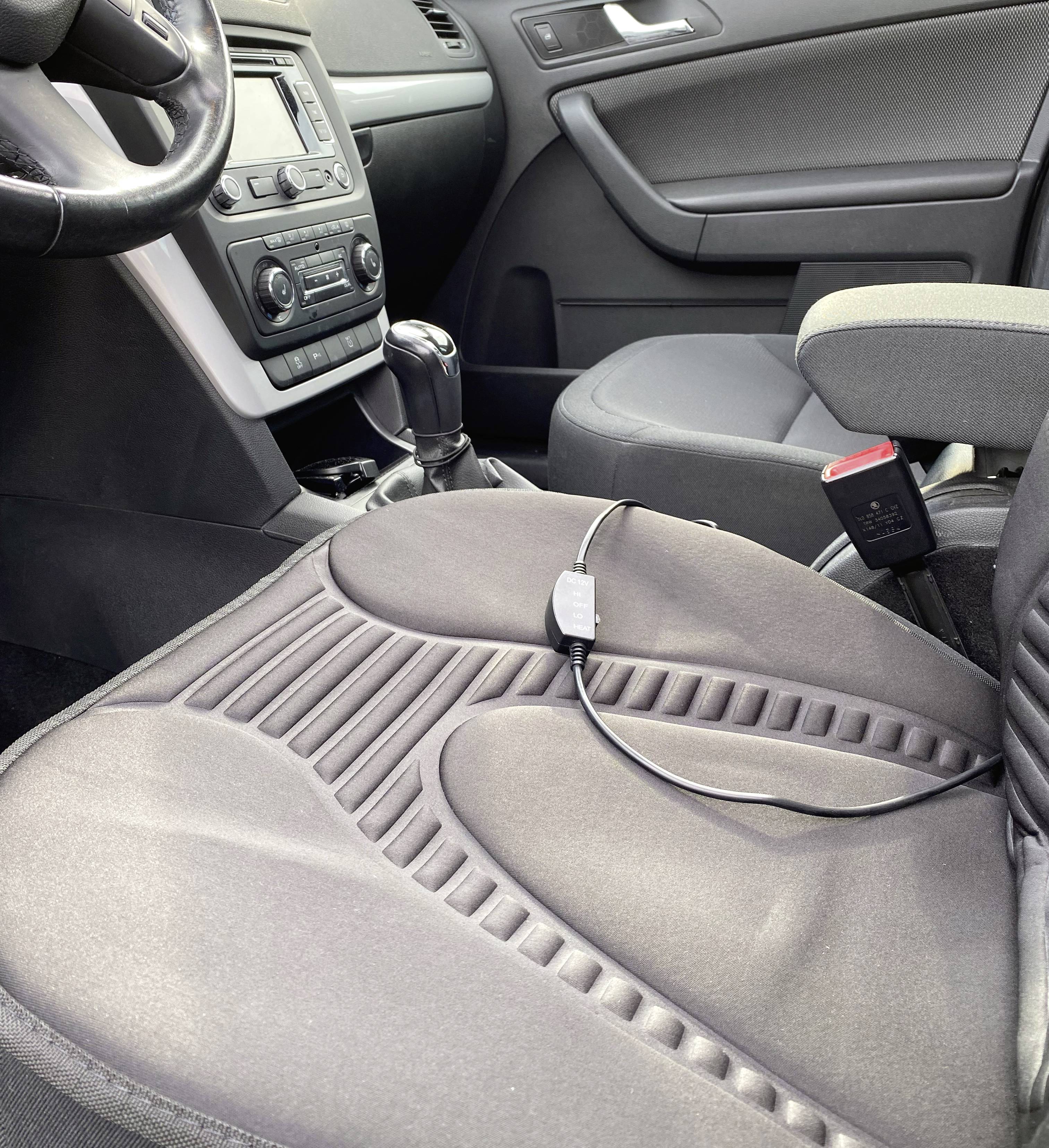 HP Autozubehör Beheizbare Sitzauflage 12V 2 Heizstufen 19175 Schwarz