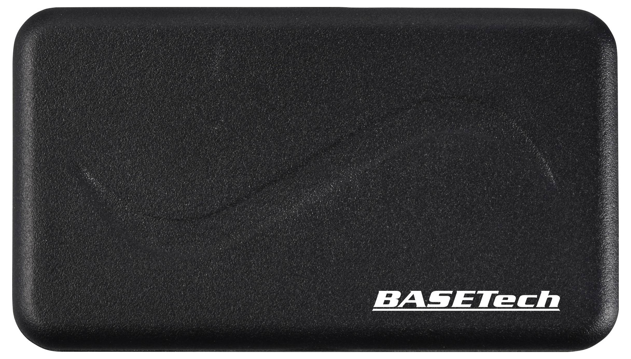 Ein schwarzes Rechteck mit der weißen Aufschrift 'BASETech' unten rechts.