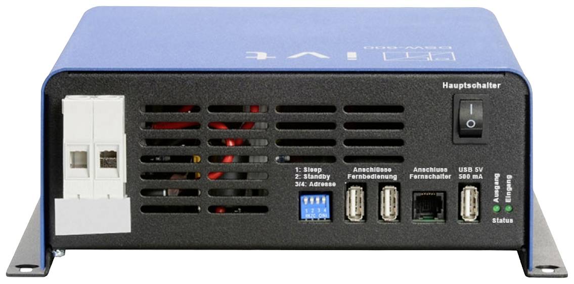 IVT Wechselrichter DSW-600/24V FR 600W 24 V/DC - 230 V/AC, 5 V/DC Fernbedienbar