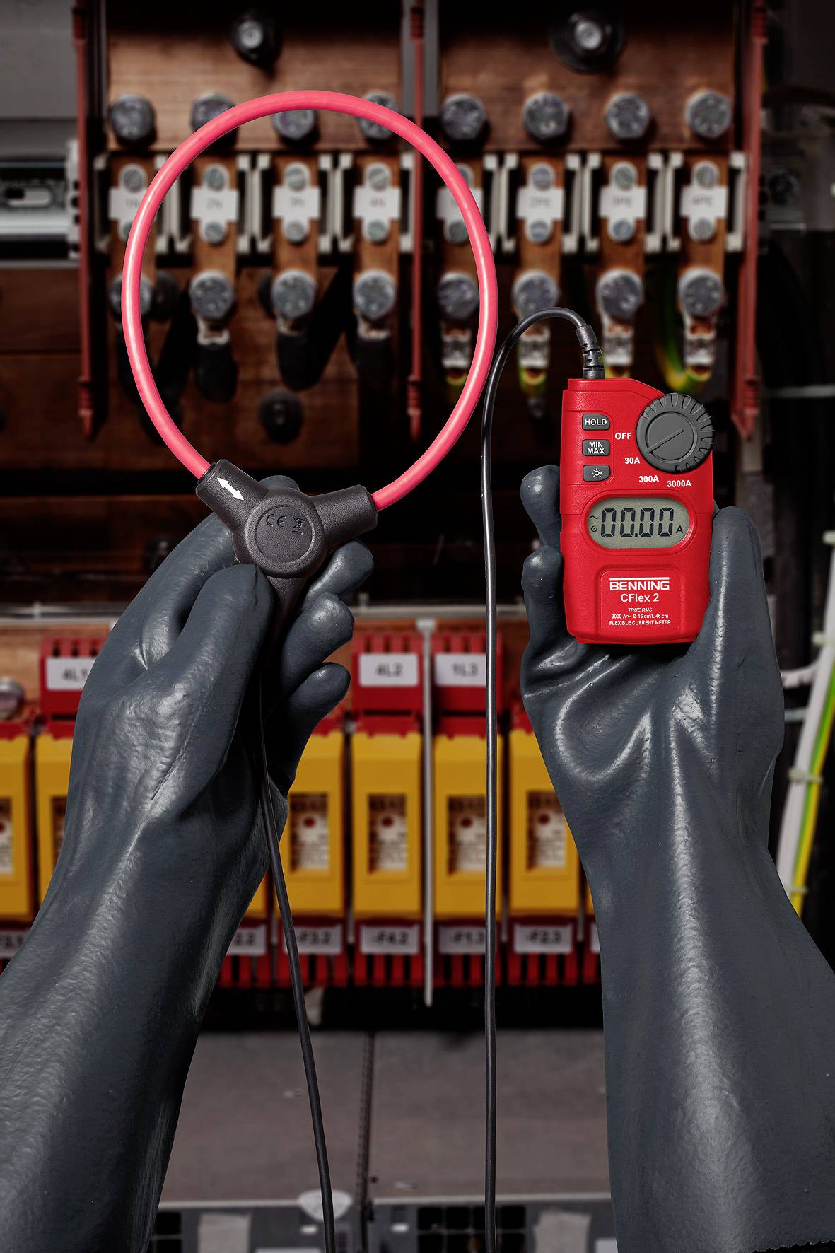 Benning CFlex 2 Stromzange digital CAT IV 600V Anzeige (Counts): 3000